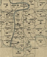 Mapa Prahy 1938 - výsek kladu listů