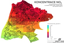 Družicová analýza vegetace, zástavby a mikroklimatu Prahy 4