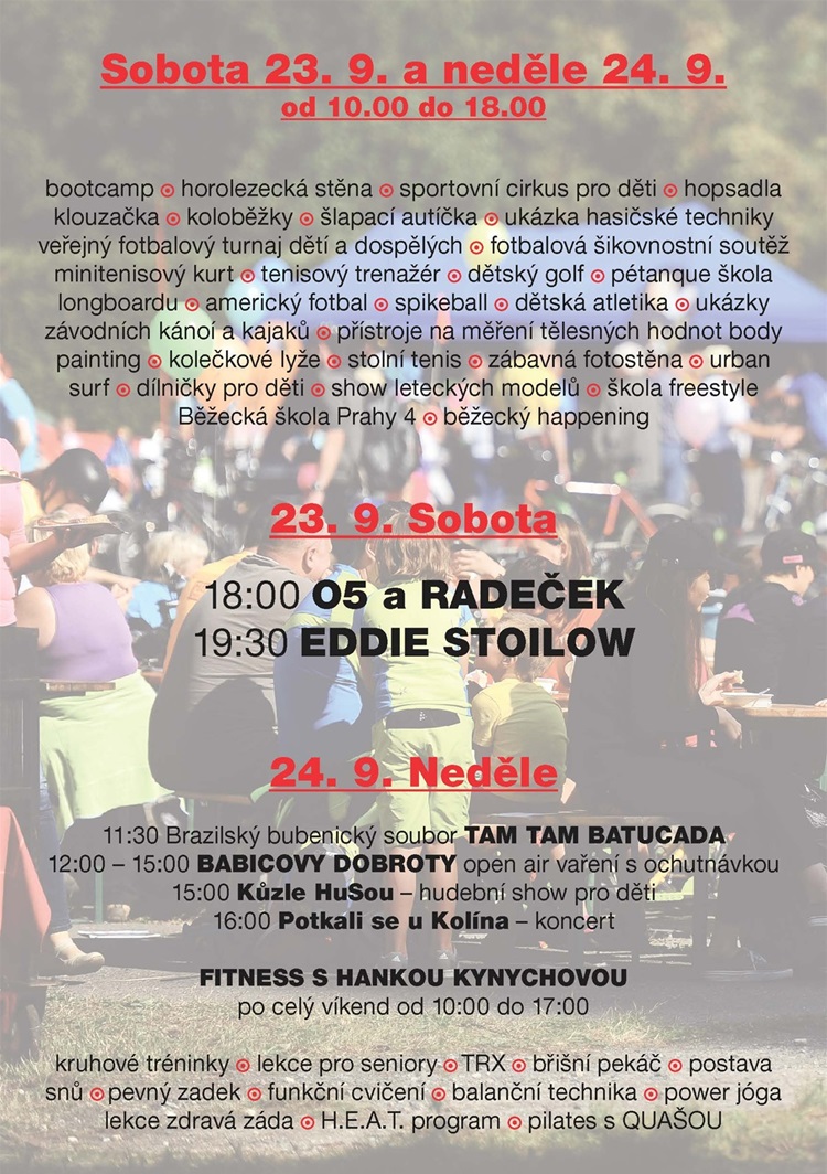 Park Na Pankráci čeká v září víkend plný sportu, poučení i zábavy - 12 Park Na Pankráci čeká v září víkend plný sportu, poučení i zábavy - 12