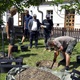 Herec Milan Kňažko, místostarosta pro majetek a kulturu Michal Hroza (TOP 09) a principál divadla Na Jezerce Jan Hrušínský vysadili v pondělí 13. června 2022 v parku Jezerka fíkovník.