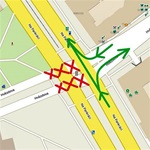 Pokládka tramvajových kolejí omezí průjezd křižovatkou