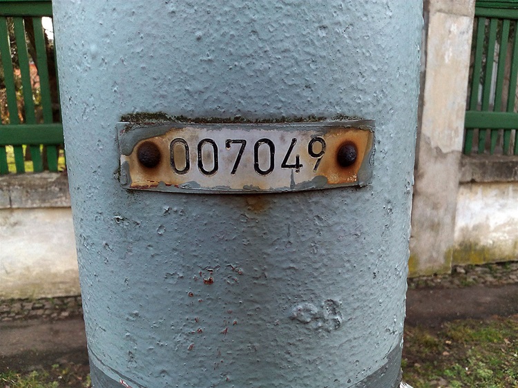 číslo lampy vo osvětlení