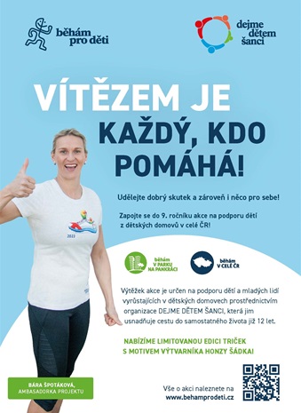 Běhám pro děti 2023 - leták a program