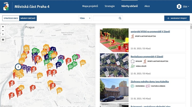 Projekt PinCity občany Prahy 4 zaujal Projekt PinCity občany Prahy 4 zaujal