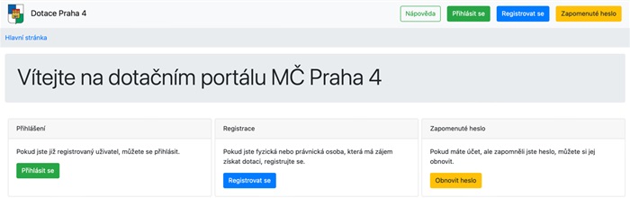 dotační portál
