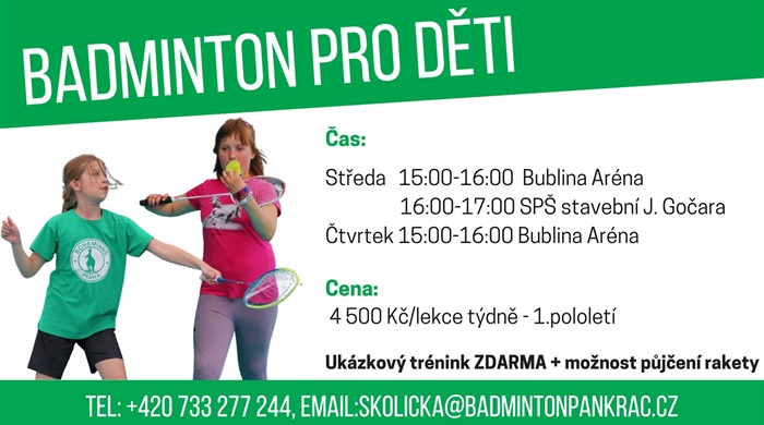 badminton pro děti - 2023 09 05