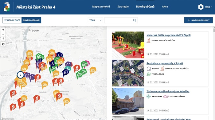 Projekt PinCity občany Prahy 4 zaujal Projekt PinCity občany Prahy 4 zaujal