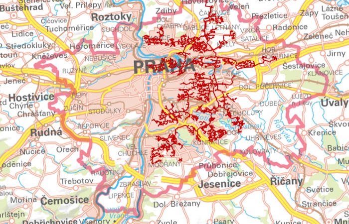Mapa PTAS