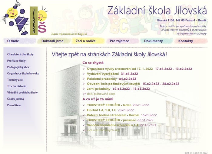 ZŠ Jílovská - web