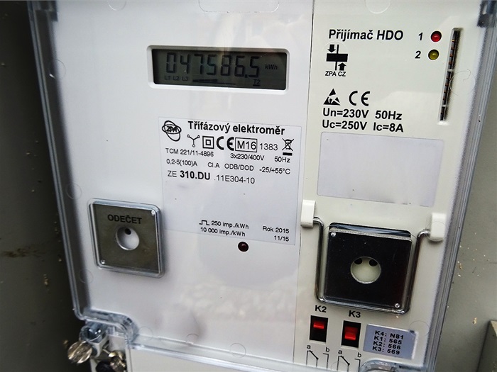 elektroměr třífázový