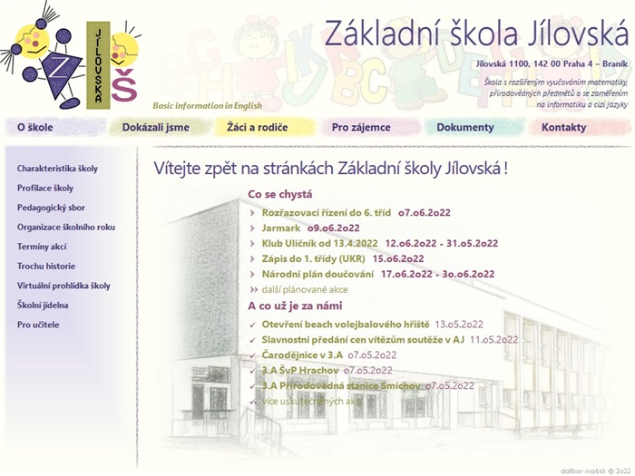 ZŠ Jílovská - web