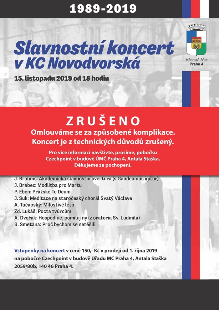 zrušený koncert