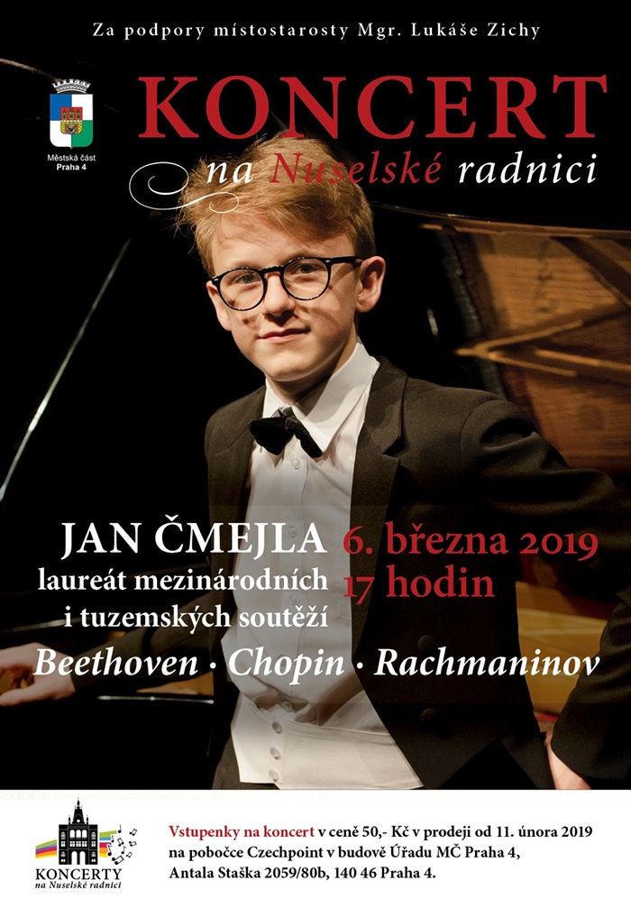 Koncert na Nuselské radnici – Jan Čmejla