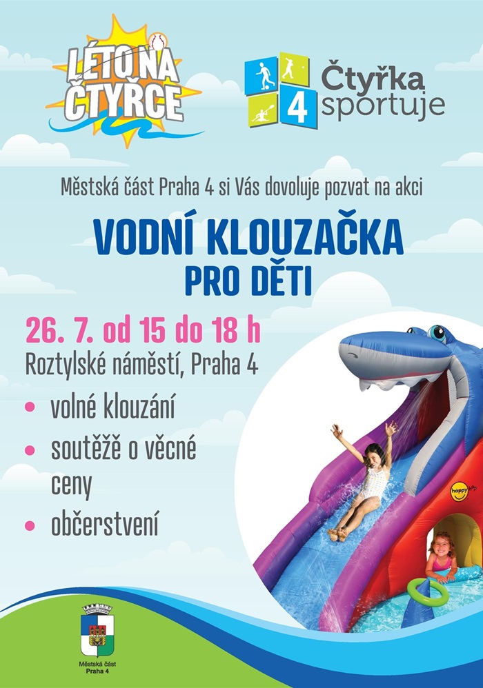 VODNÍ KLOUZAČKA PRO DĚTI - akce
